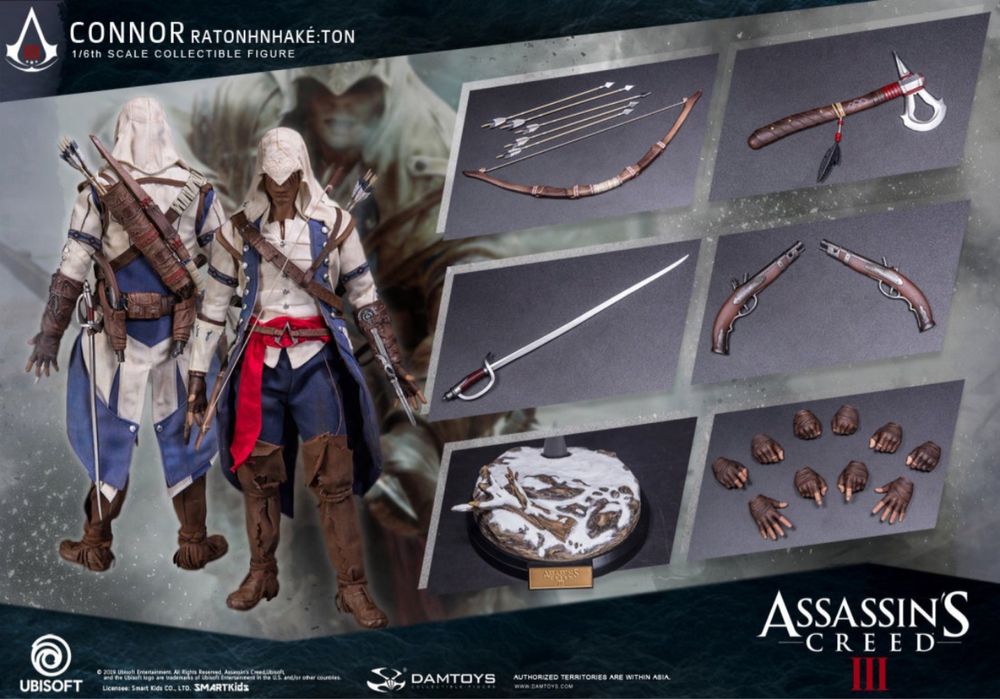 Фигурка 1/6 Assassin's Creed III - Connor DamToys тип hot toys