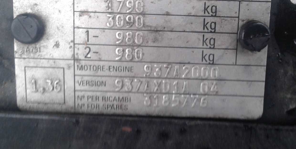 Alfa Romeo 147 1.9 JTD 115KM 937A2000 85kW Skrzynia Biegów Maualna
