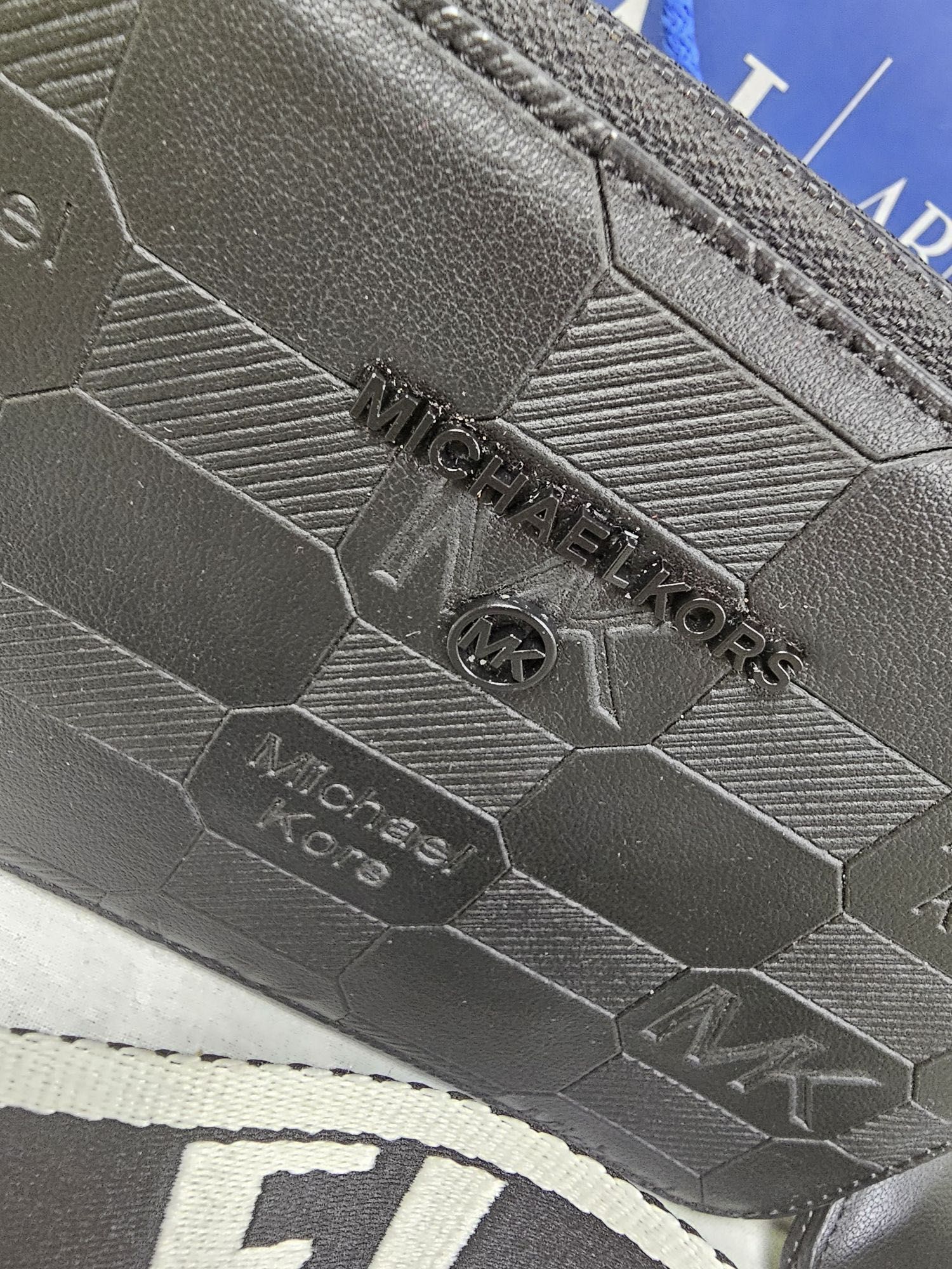 Torebka torba Michael Kors kuferek czarny kratka damski