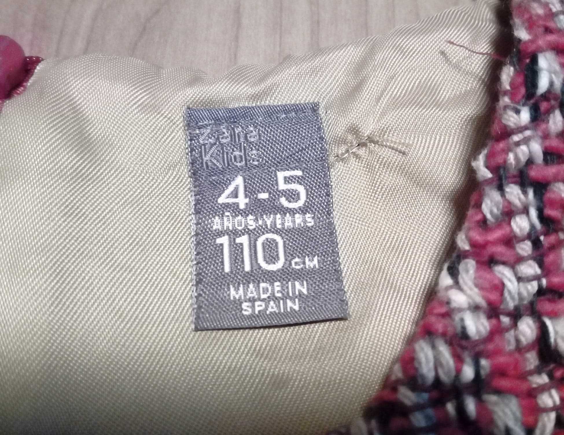Sukienka na ramiączkach, Zara, rozmiar 110, 4-5 lat