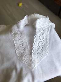 Рубашка, платье на крестины белое 6м-1,5 года