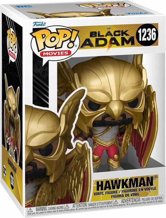 Funko POP Movies, figurka kolekcjonerska, Black Adam, Hawkman 1236 A46