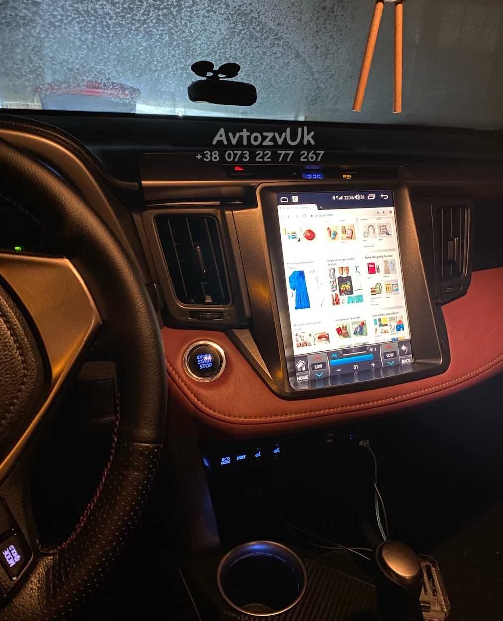 Магнитола RAV4 Toyota RAV 4 Tesla Рав 4 Дисплей GPS CarPlay Android 13