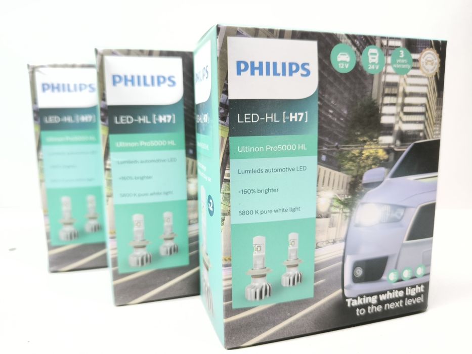 LED H7 Philips nowy zestaw