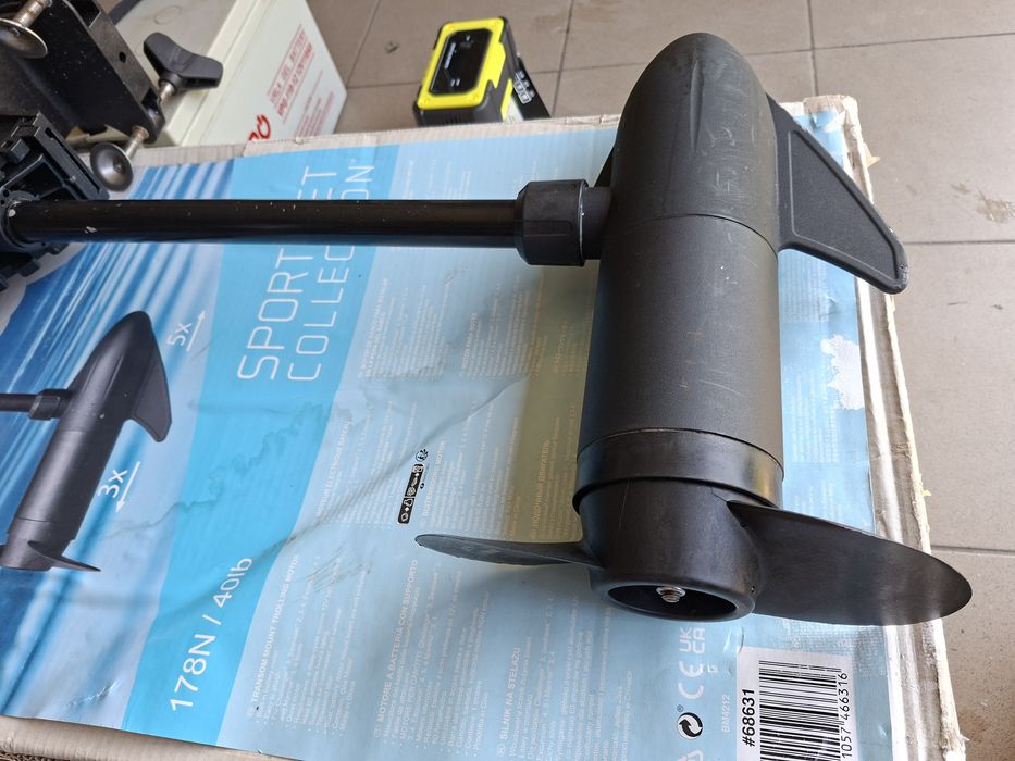 Silnik elektryczny 40lbs Intex akumulator 110ah ładowarka łódka ponton