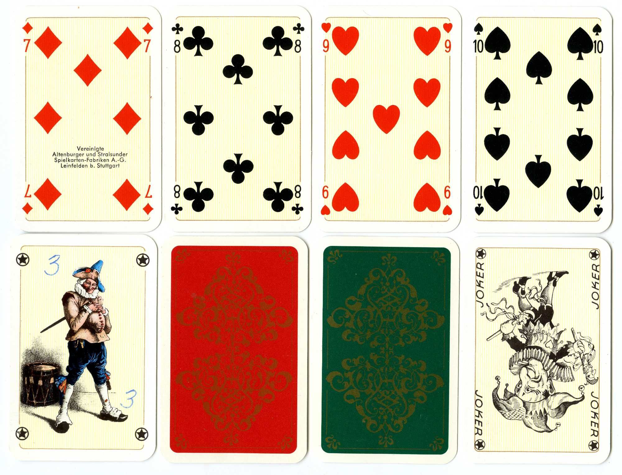 Dondorf -Altenburg коллекционные игральные карты 1975г  2 колоды