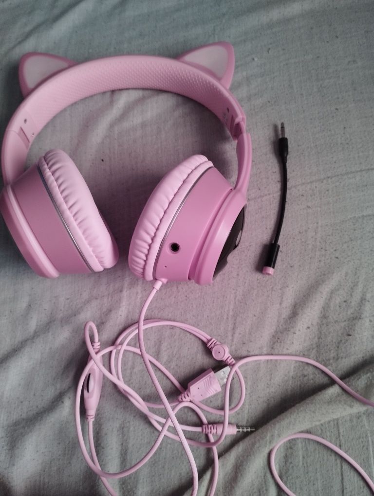 Słuchawki z kocimi uszami StereoHeadset