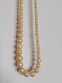 Naszyjnik sztuczne perły vintage stare prl sztuczna biżuteria