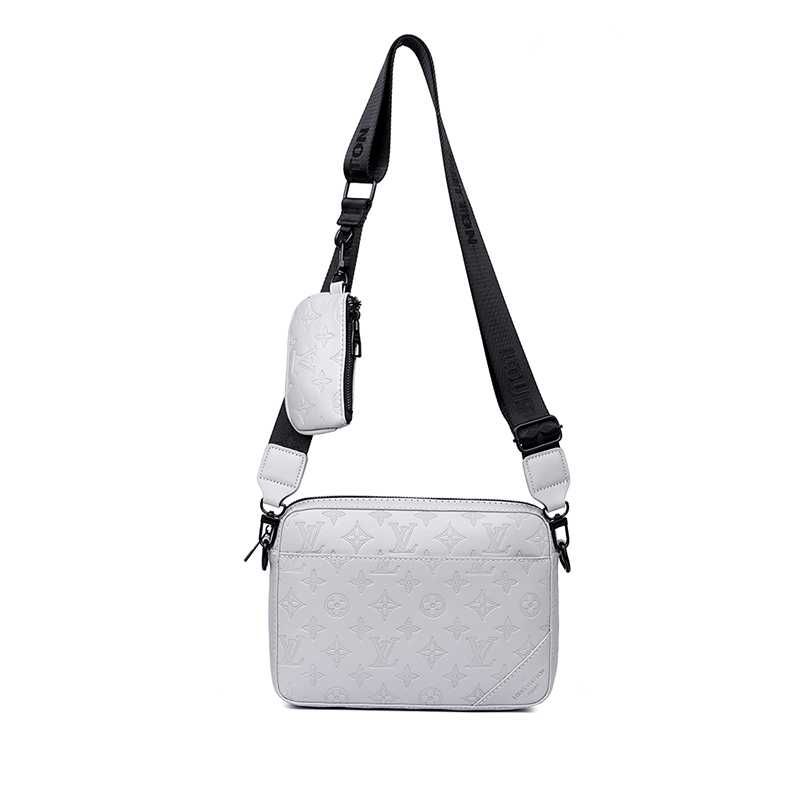 Сумка Мессенджер через плече LV - LOUIS VUITTON - біла голуба