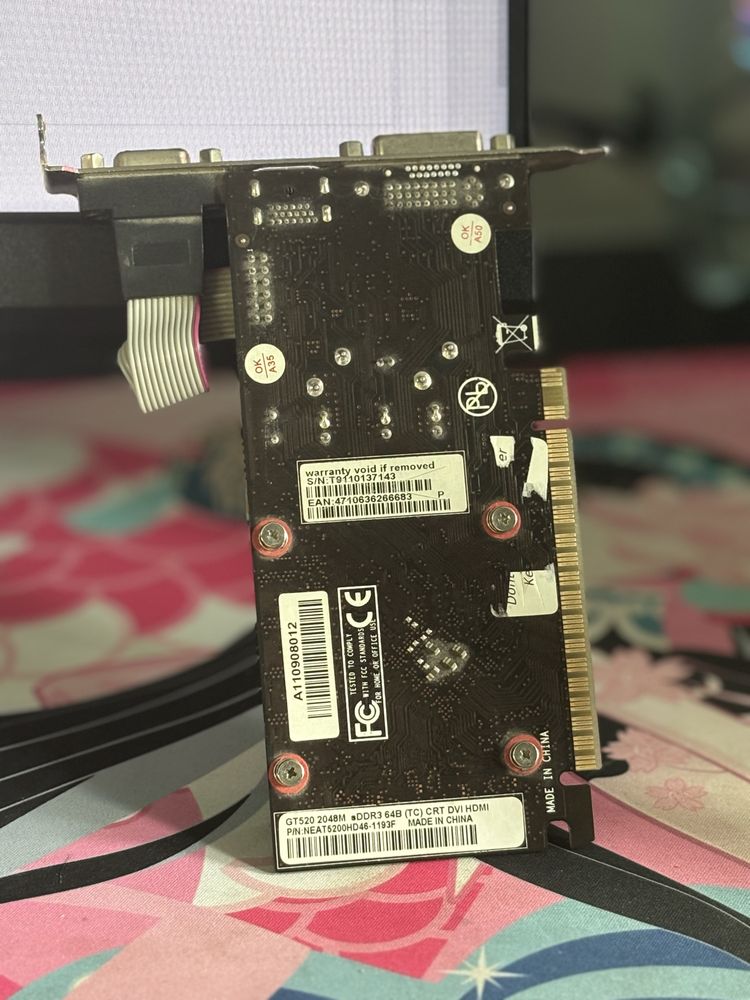 Видеокарта Palit GeForce GT 520 2GB DDR3 — для офиса и мультимедиа