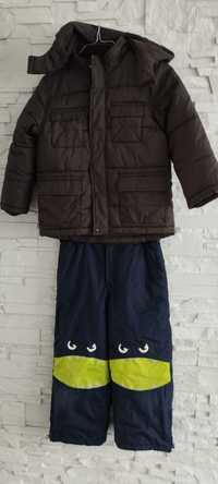 Marks & Spencer kurtka zimowa +spodnie ocieplane 122