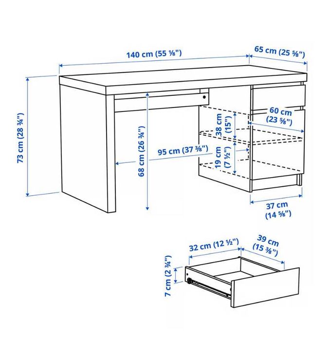 Secretária branca IKEA
