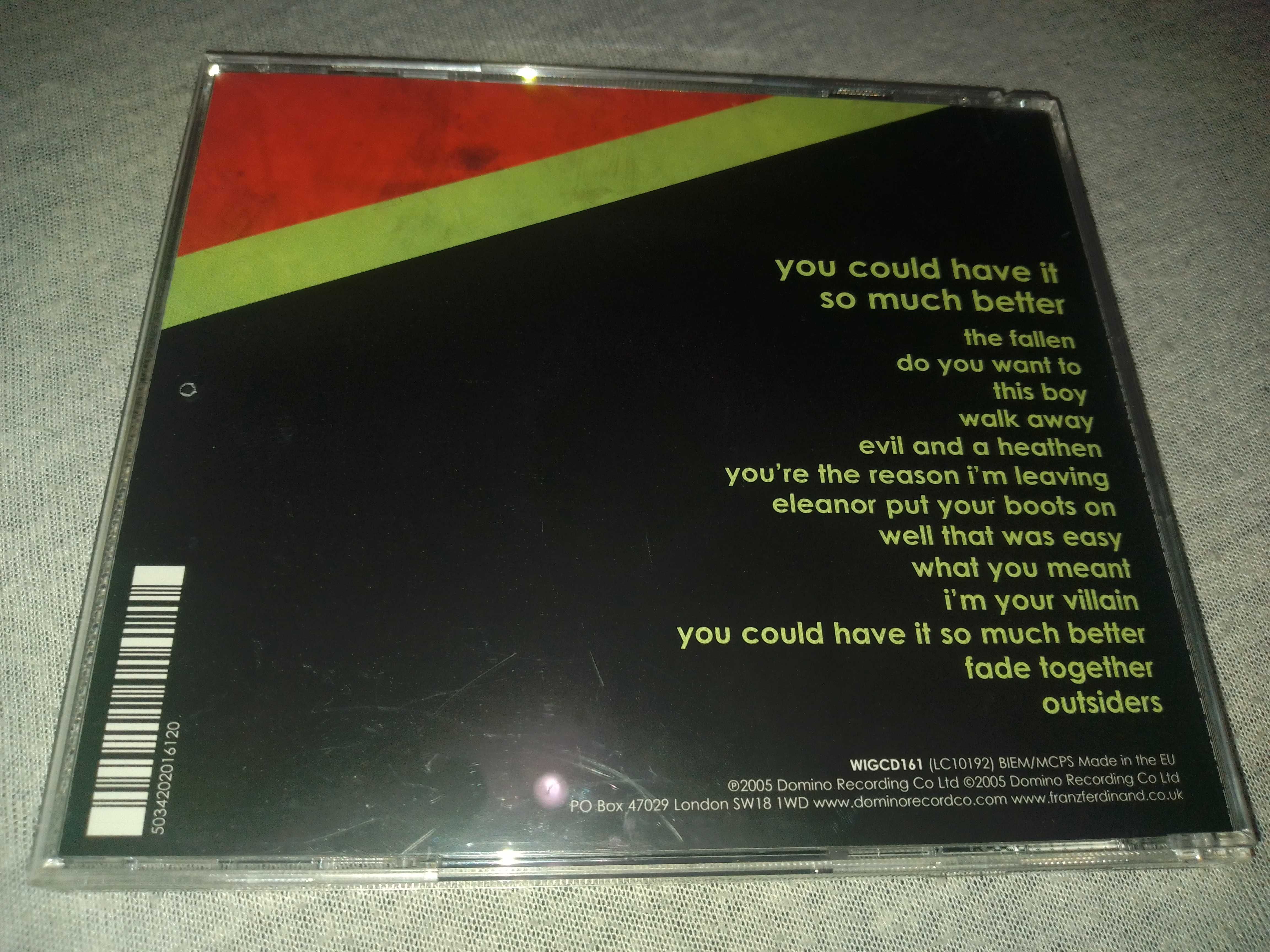 Franz Ferdinand "You Could Have It So Much Better" CD Made In The EU.