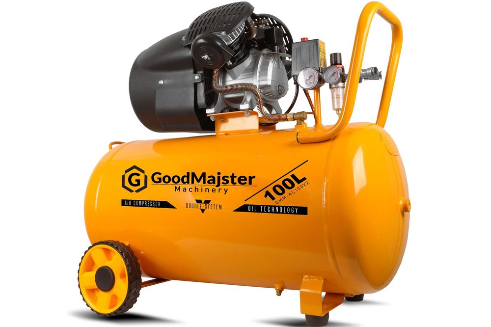 Kompresor olejowy dwutłokowy 100L 2200W GMM-AC100V2|NOWY|WYSYŁKA|