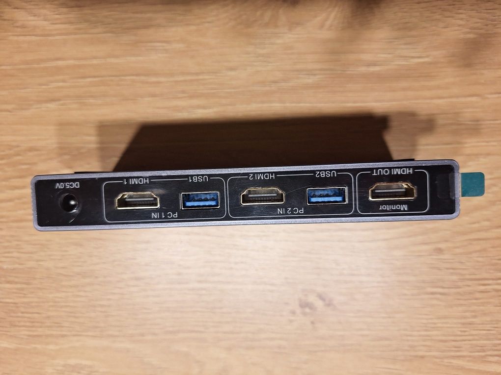 Axum USB 3.0 HDMI KVM Switch – przełącznik 2 w 1 dla dwóch komputerów
