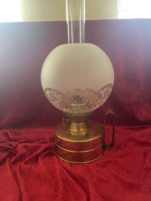 Lampa naftowa mosiężna