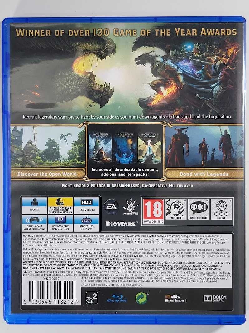 Dragon Age Inquisition / Gra PS4 / NAPISY PL / Sklep z grami / Mokotów
