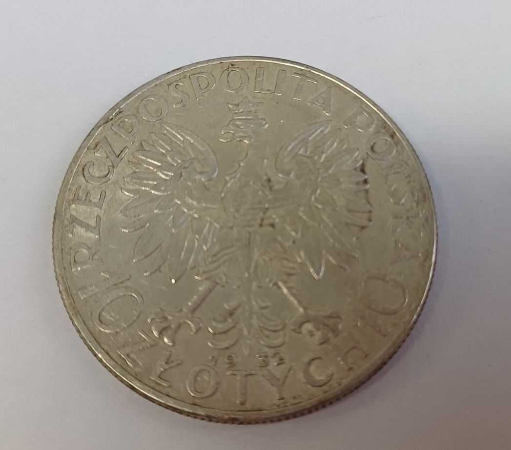 Moneta 10zł Głowa Kobiety 1932r