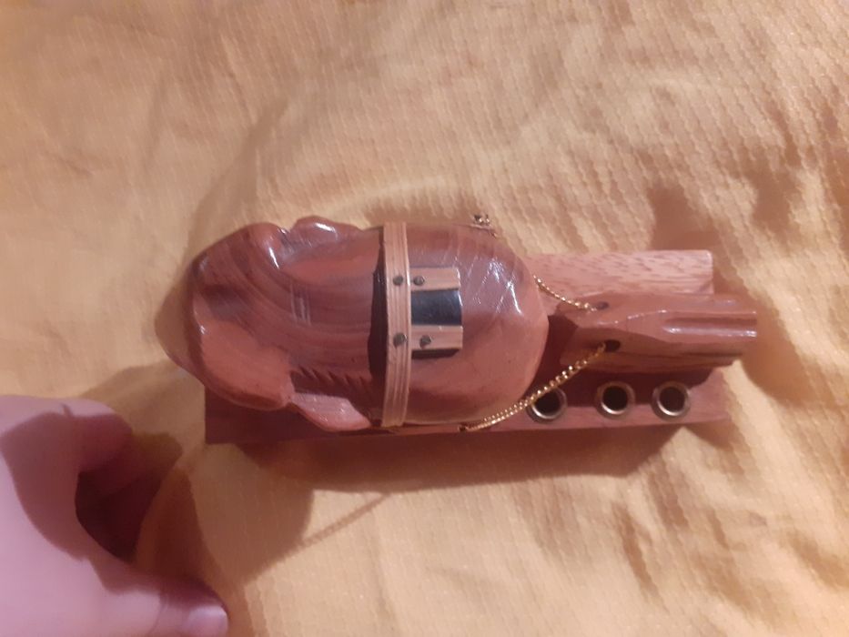 Деревянная подставка для ручек в форме слона статуэтка ручная работа