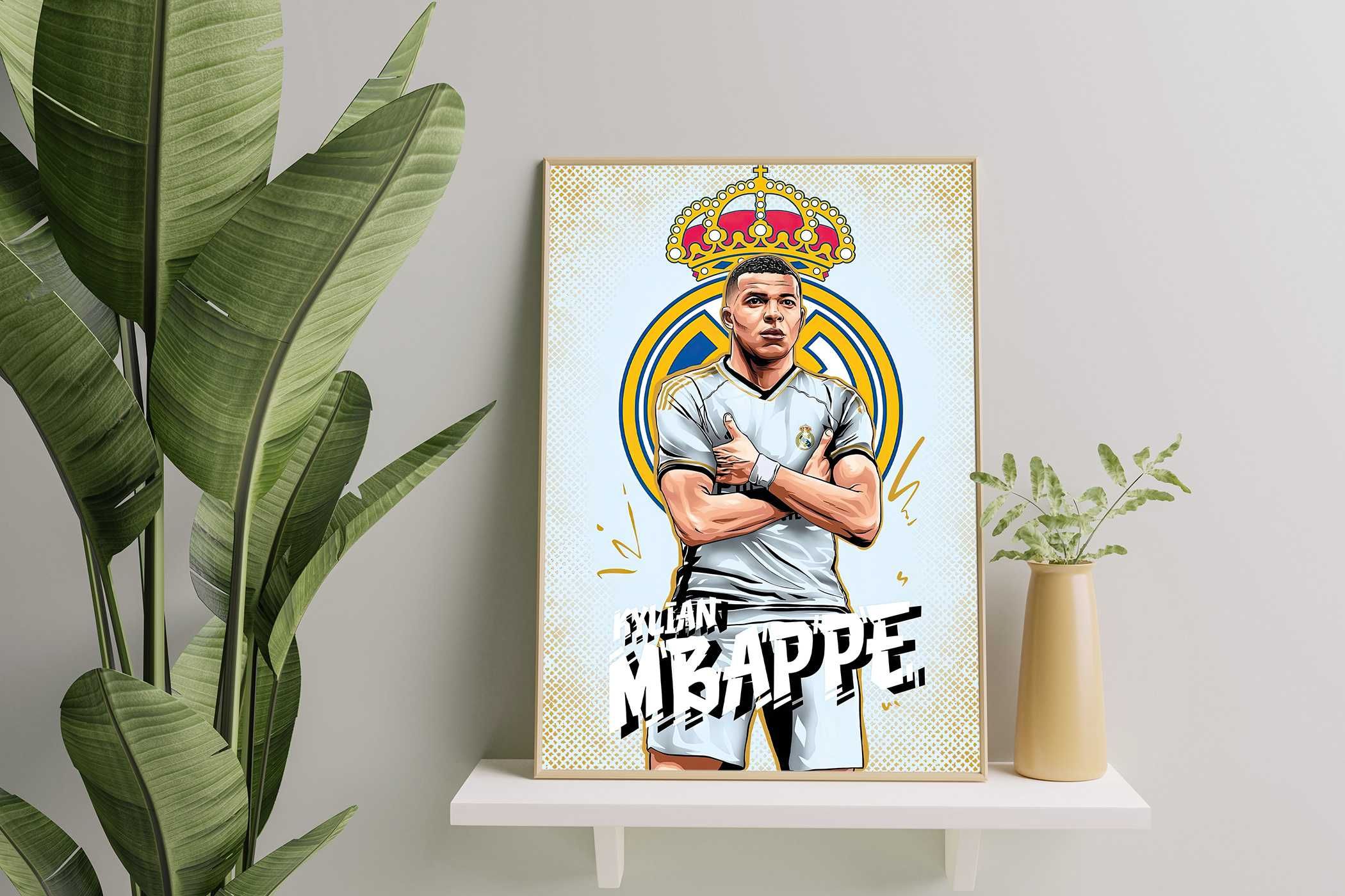 Kylian Mbappe Plakat A3 Real Madryt