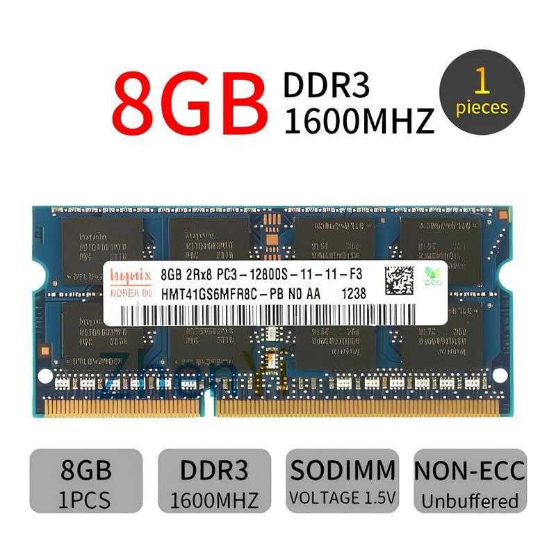 8Гб Gb DDR3 (DDR4) SODIMM Оперативна память для ноутбука Гарантія
