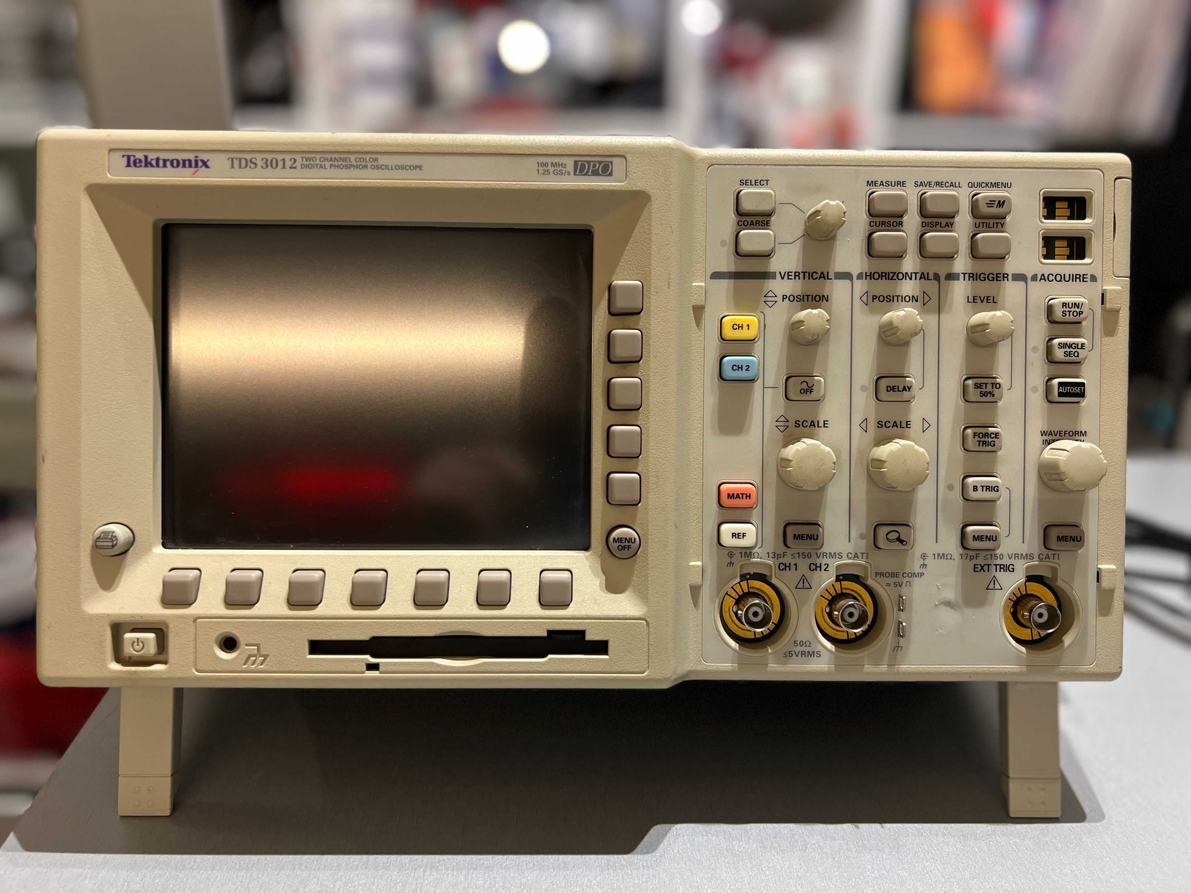 Promocja ! Cyfrowy oscyloskop fosforowy Tektronix TDS3012 Dwukanałowy