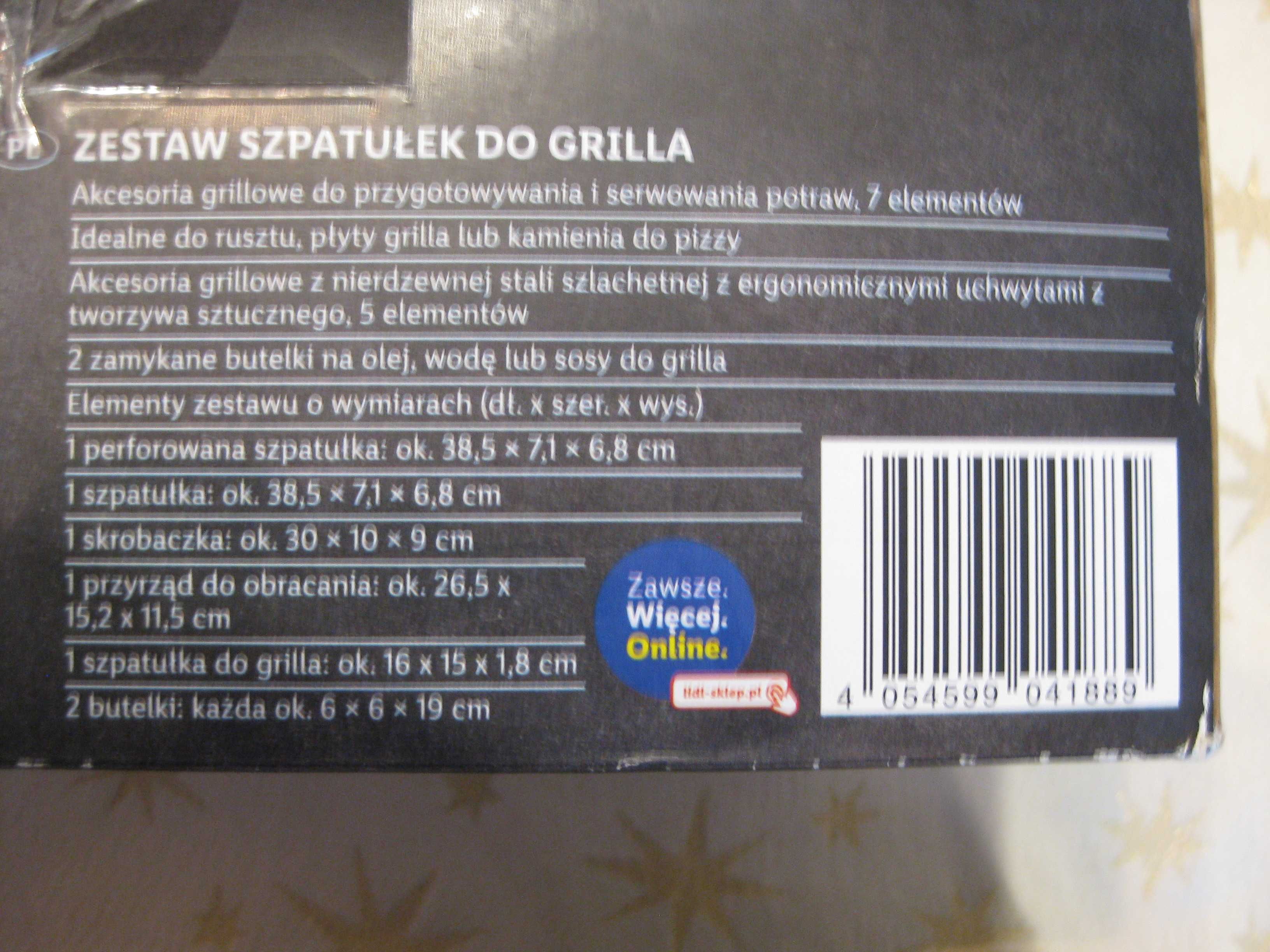 Zestaw akcesoriów do grilla, 7 elementów