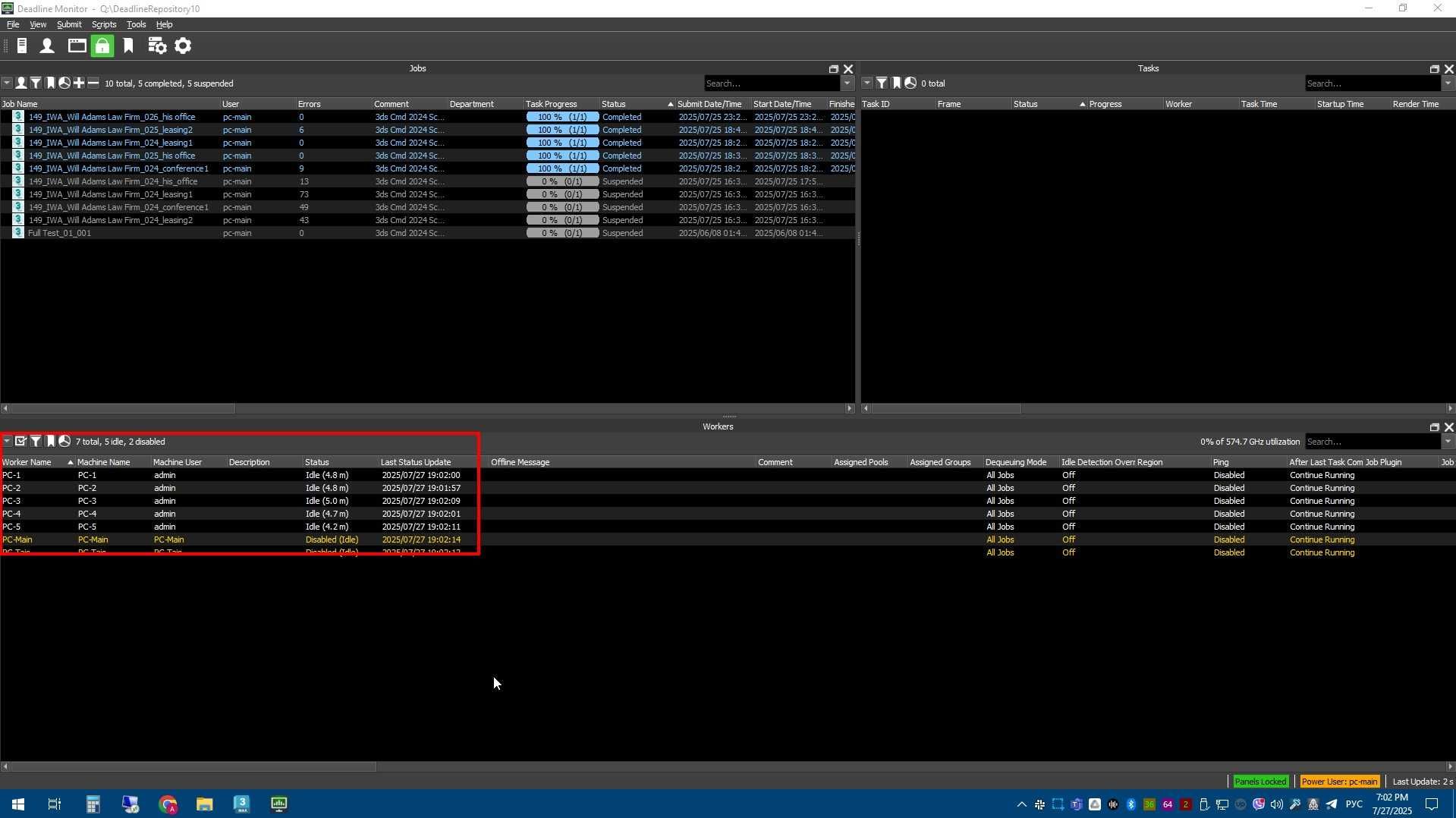 Продаю CPU Рендер Ферму Vray/Corona під ключ. 212 ядер. 5 комп'ютерів