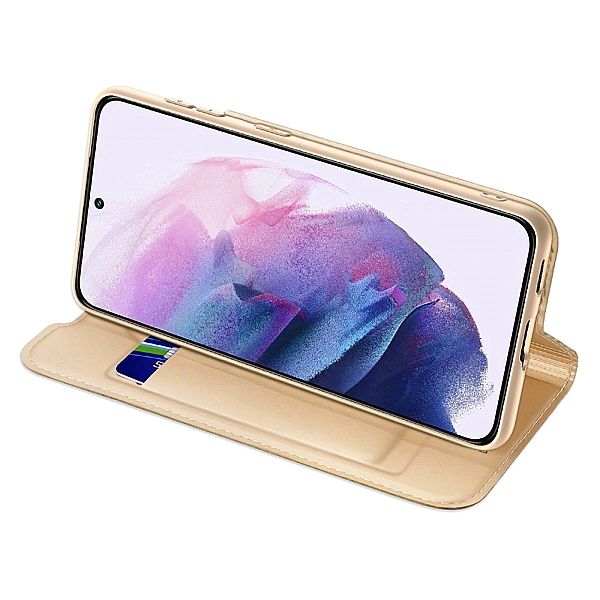 Etui Dux Ducis Skin Pro z klapką do Samsung Galaxy S22 złoty