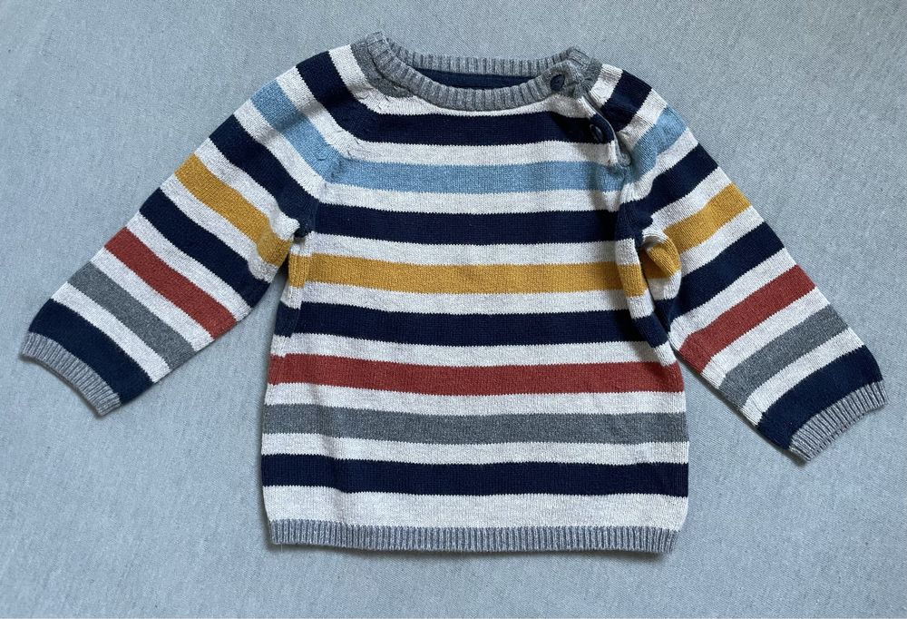 Sweterek w kolorowe paski H&M
