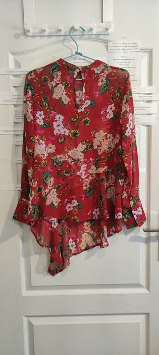 Asymetryczna koszula w kwiaty