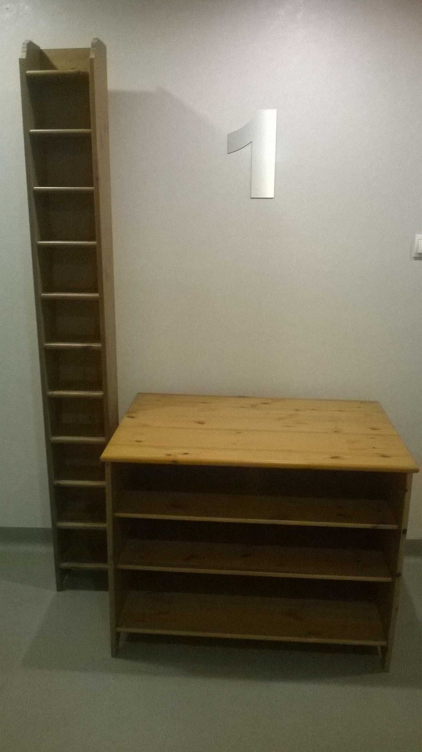 szafka TV-IKEA LEKSVIKbiurko-drewno Hemnes
