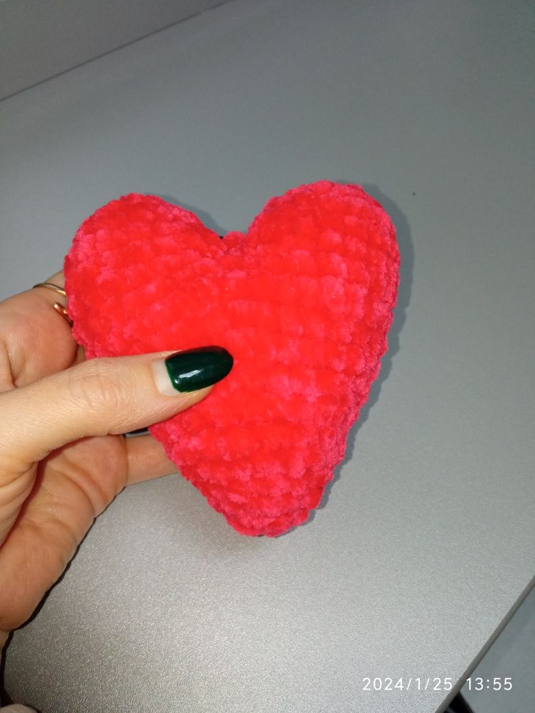 Плюшевое сердце подарок на день святого Валентина валентинка