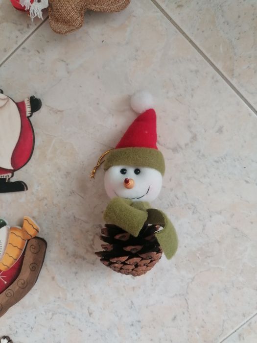 Decoração de Natal com imagens alusivas à época