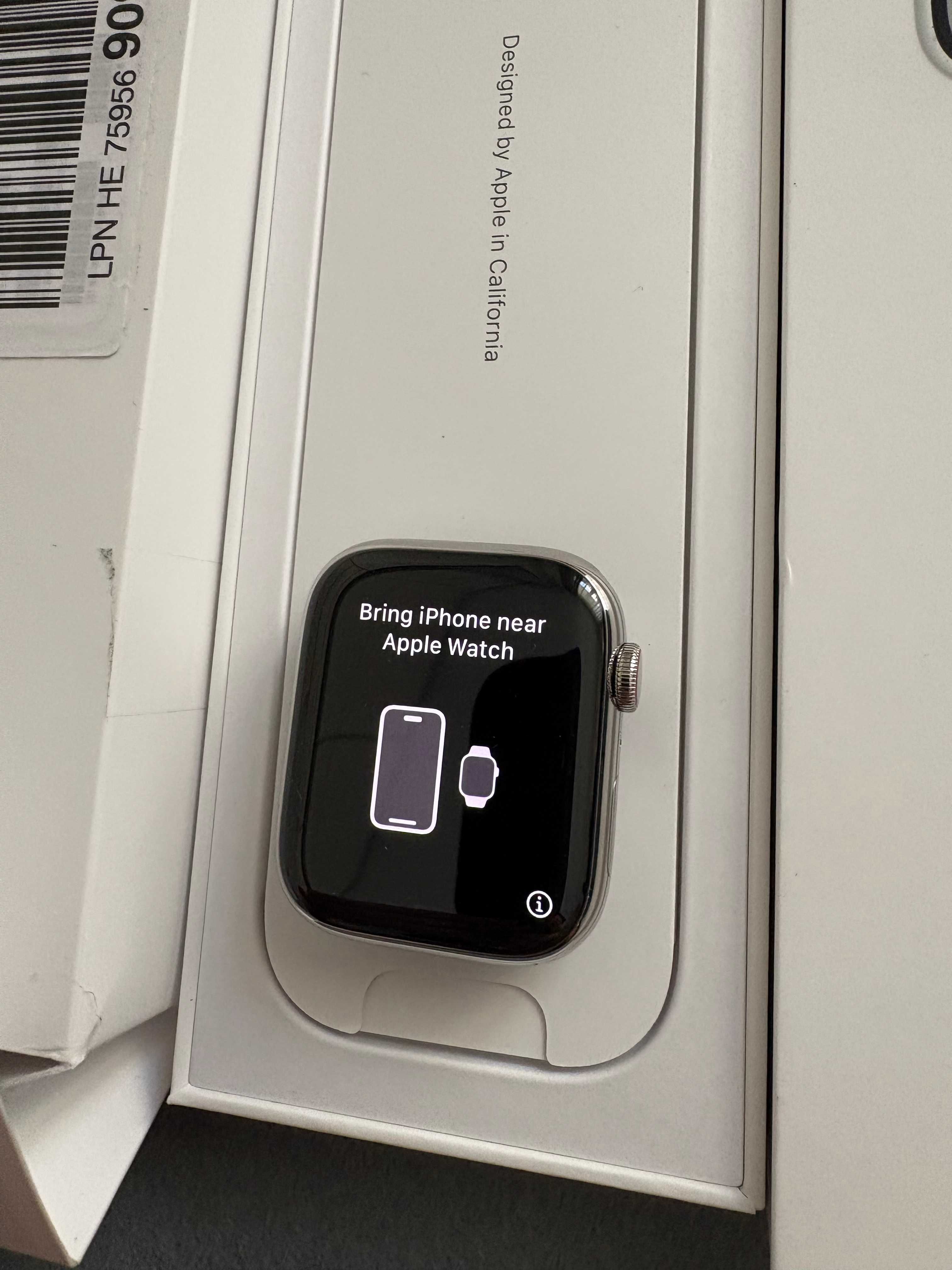 Apple Watch 8 45mm cellular srebrny stal nierdzewna iCloud