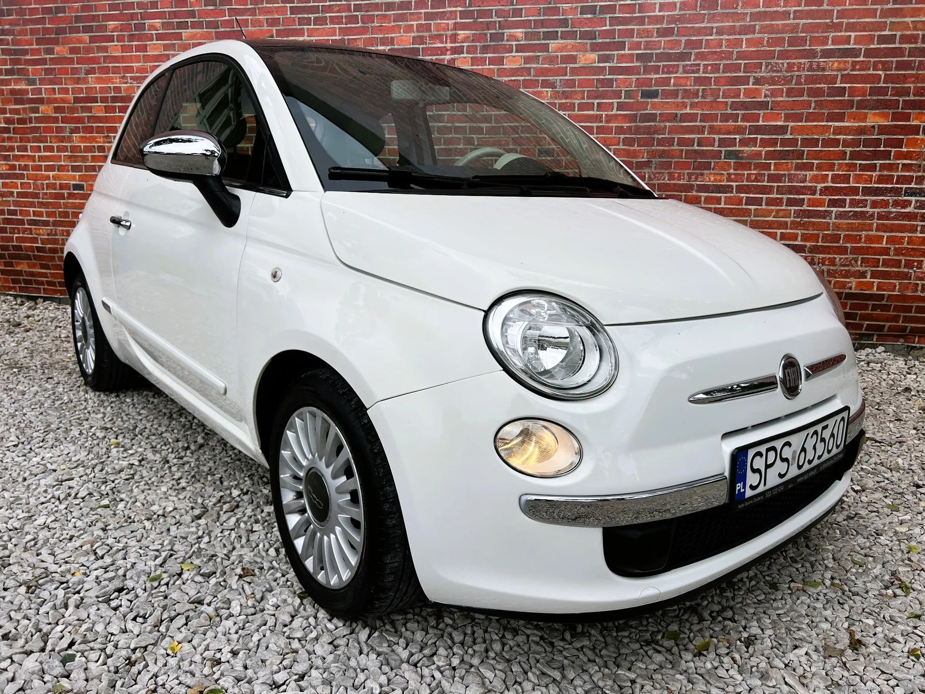 Fiat 500 Lounge panorama bluetooth skóra alu Warszawa gwarancja w cenie #VLKD