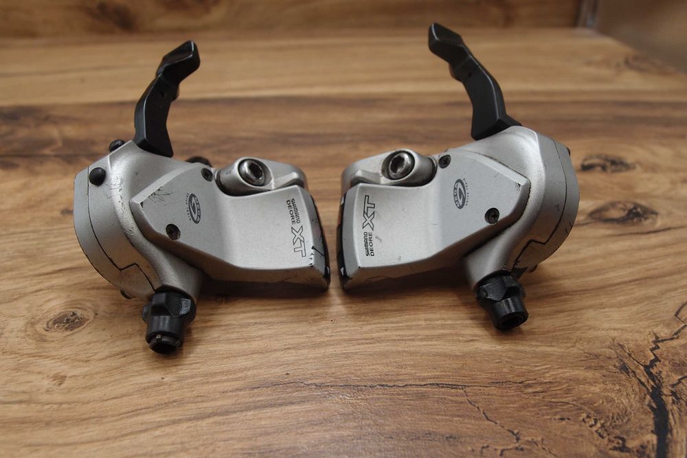 manetki rowerowe Shimano Deore XT SL-M750 3 x 9 rzędów retro MTB