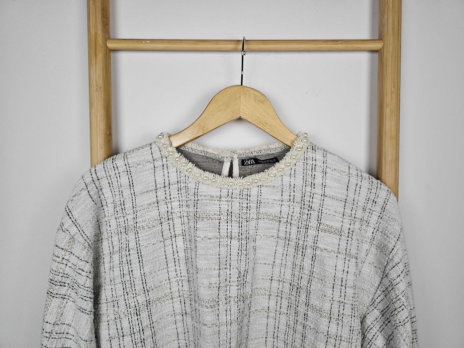 Kremowy sweter bluza damski  Zara r. 38