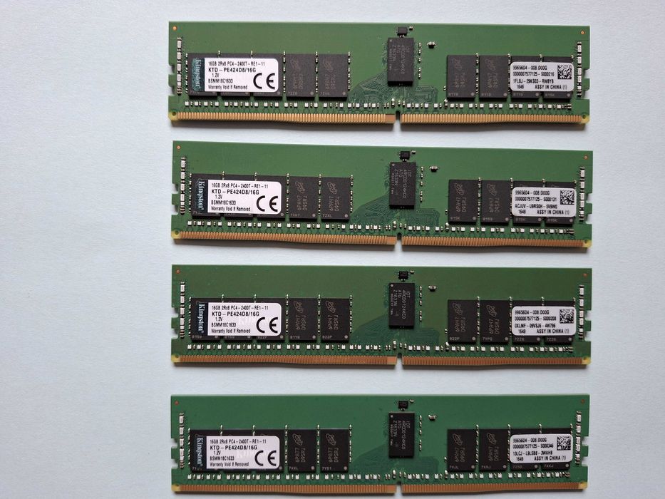 Serwerowa Pamięć KINGSTON 16GB 2RX8 PC4-2400T-RE1-11 KTD-PE424D8/16G