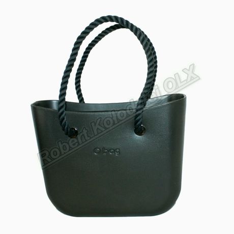Kompletna torebka Obag mini O Bag Czarna + org czarny + dł czarne