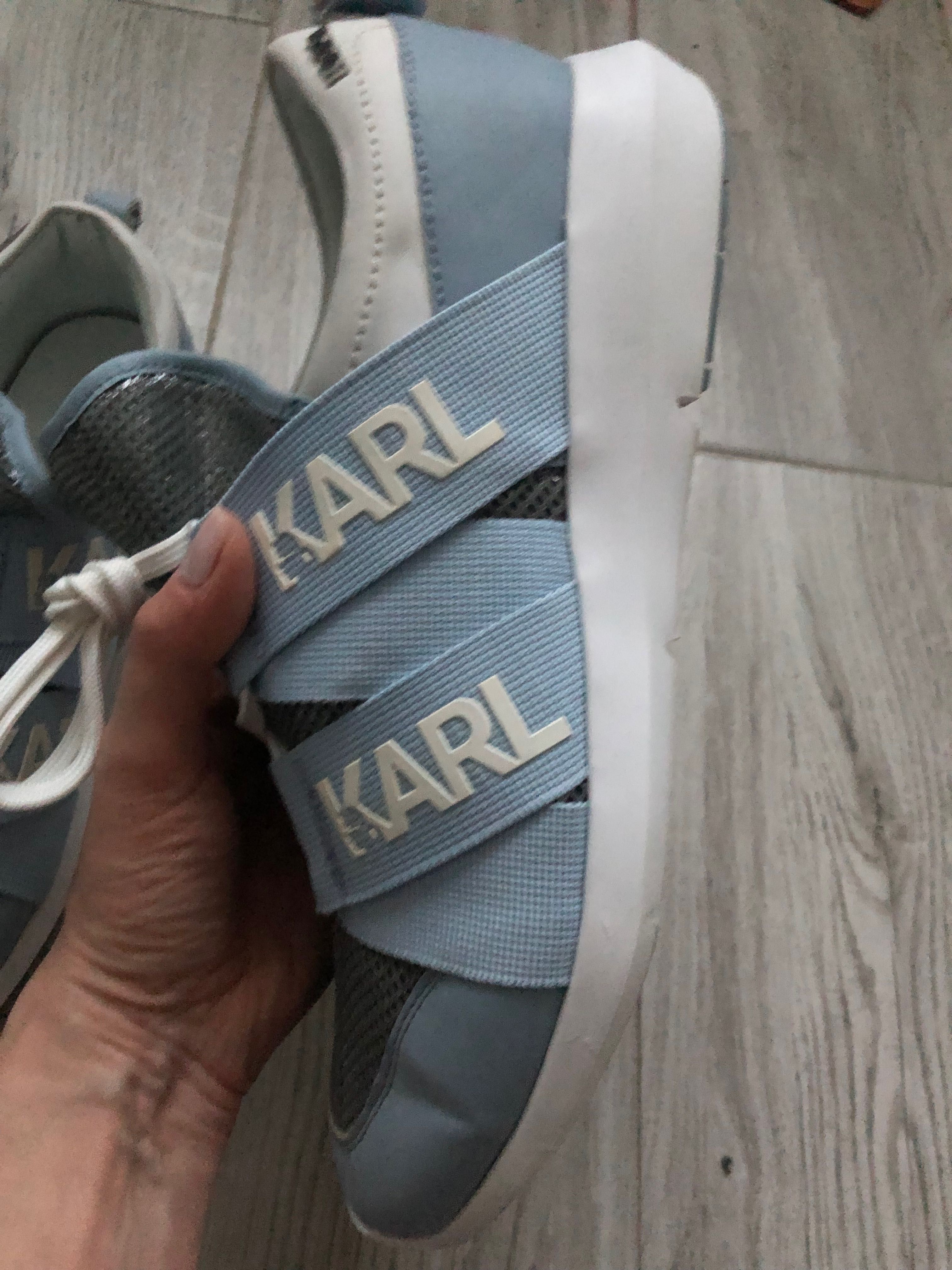 Skórzane buty sportowe Karl Lagerfeld r. 40