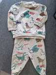 Zestaw,  komplet dinozaury h&m 9-12 miesięcy,  80 cm