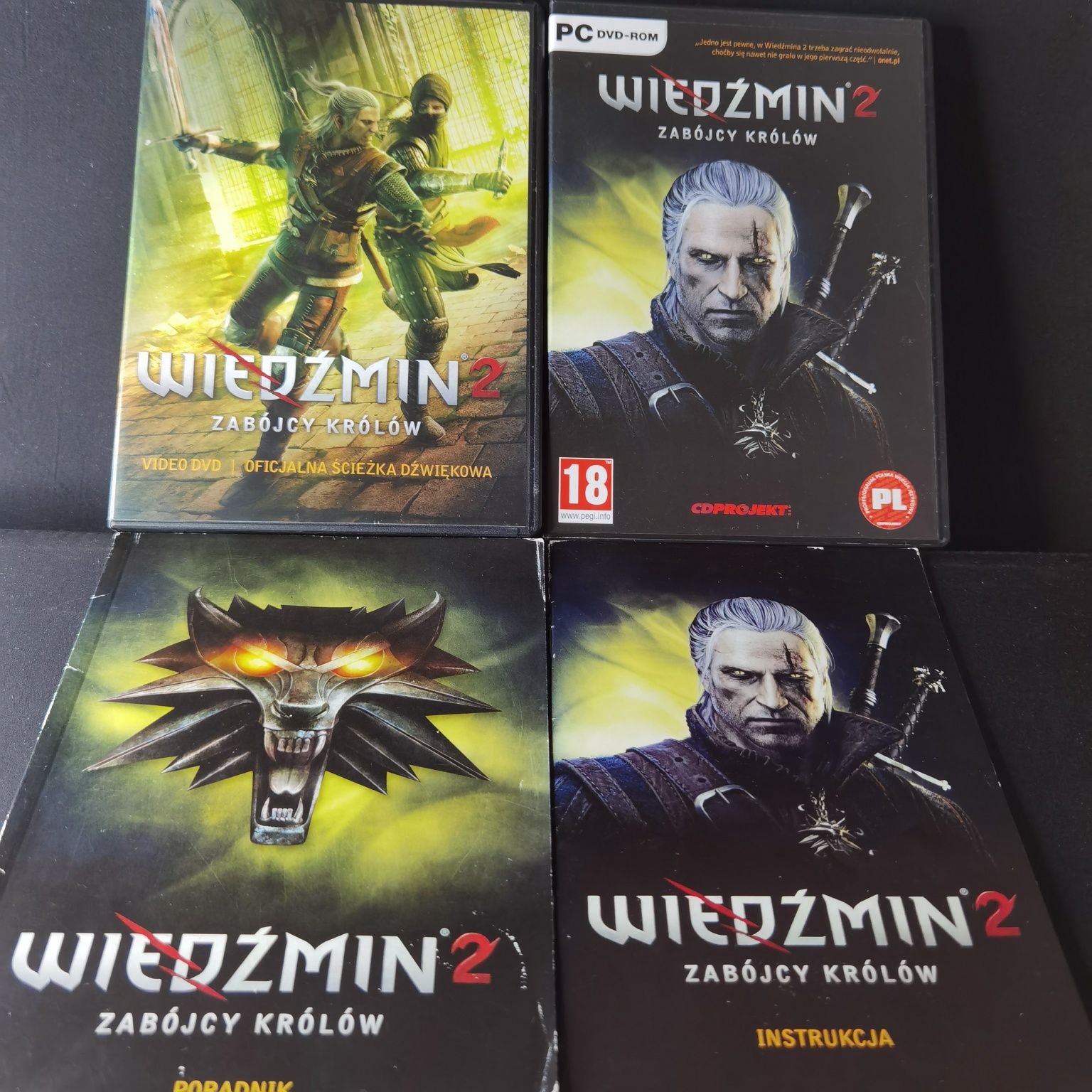 Wiedzmin 2 Zabójcy Królów+koperta+moneta+mapa PC