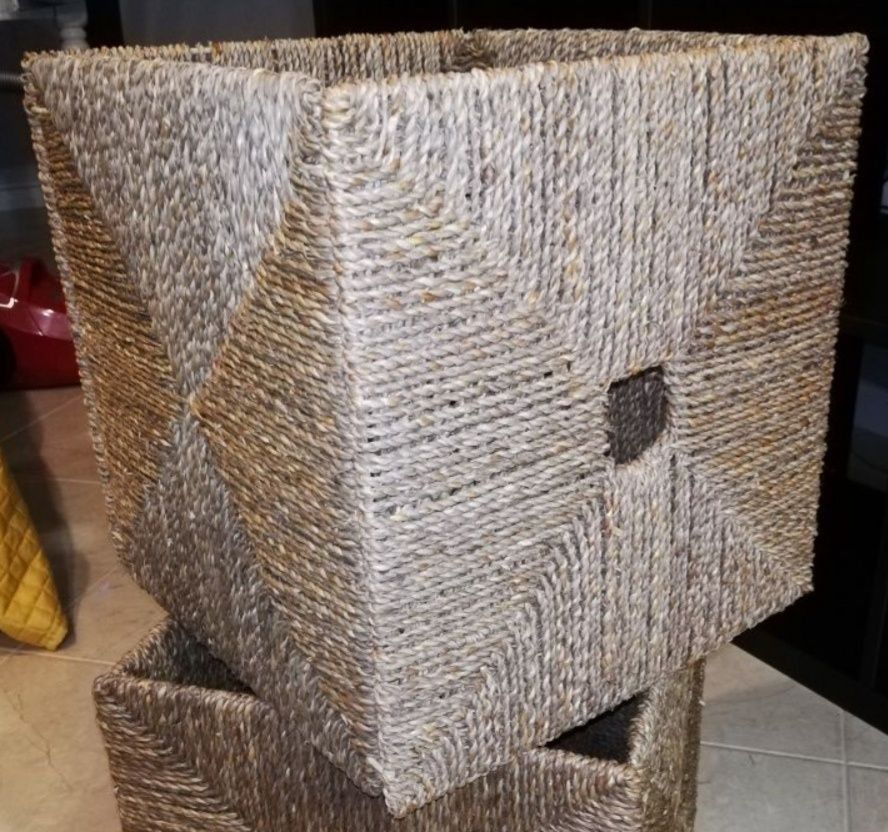 1 Cubo Palha p/ Arrumação como Novo!