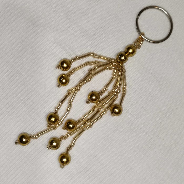 Breloczek brelok z koralikami rękodzieło Handmade
