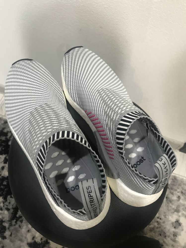 Adidas Nmd Dark Grey Shock Pink