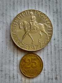 Англия,1крона 1977,Крупная монетаВеликобритания