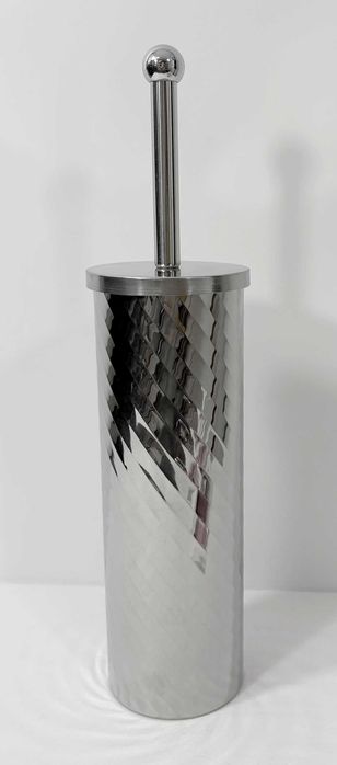 Szczotka toaletowa srebrna 42cm.