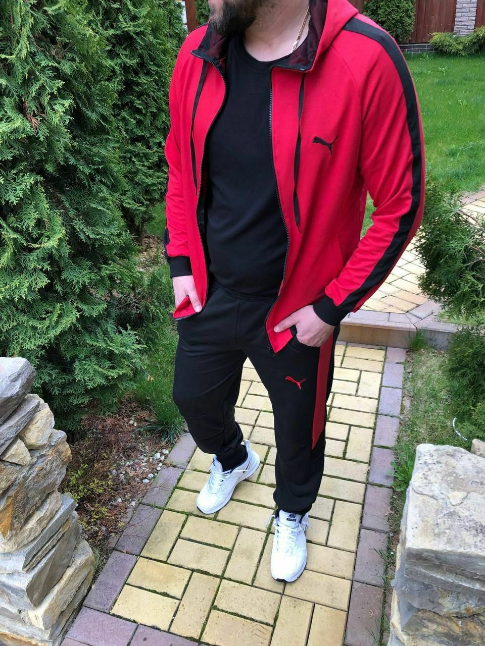 Puma Пума спортивный костюм мужской весенний с лампасами Турция S-XL