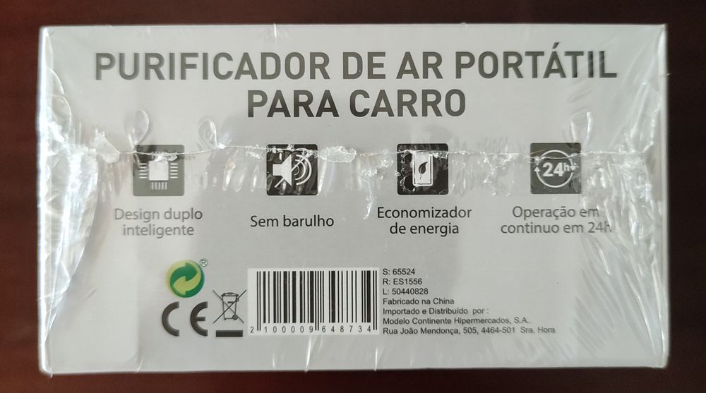 Purificador de ar para carro